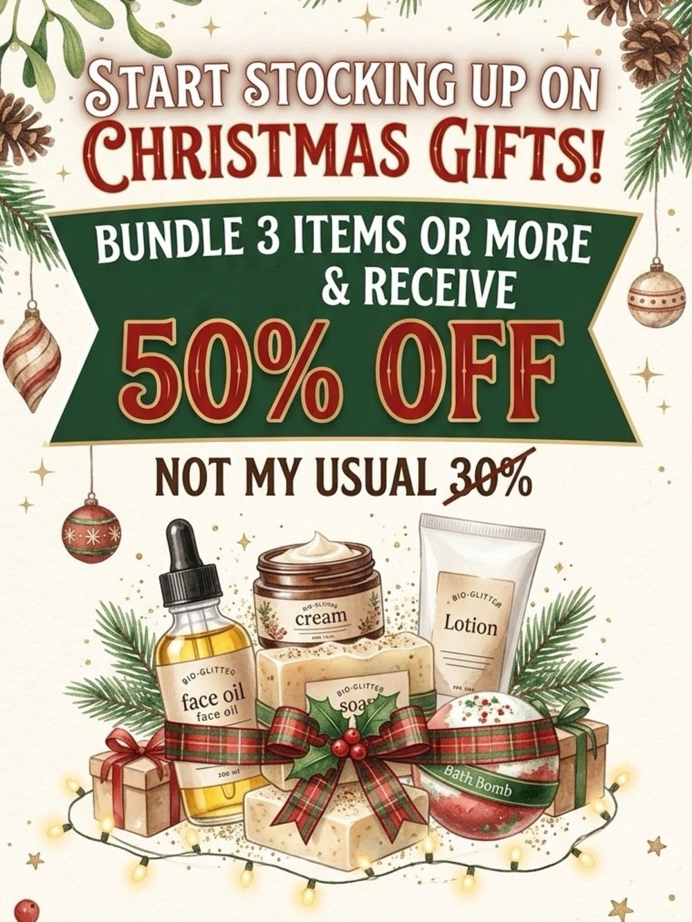 🎄stock up on Christmas gifts now!! 
Bundle and save huge!!🎄